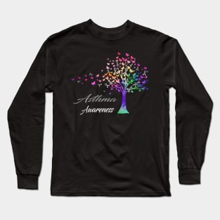 Tree  Asthma Awareness Long Sleeve T-Shirt